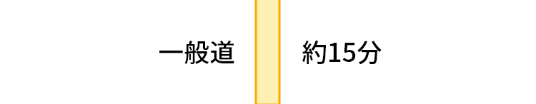 一般道　約15分